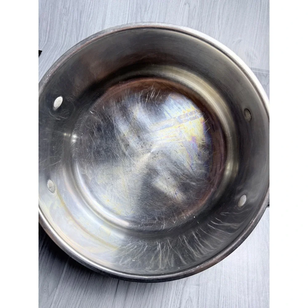 Wolfgang Puck Cafe Collection 5qt Dutch Oven Stainless Steel Pot Glass Lid